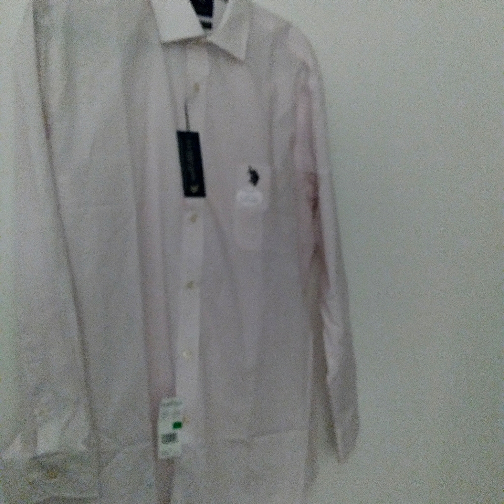 Men's Polo long sleeve dress shirt L